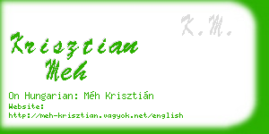 krisztian meh business card